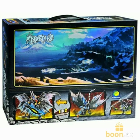 Конструктор Lego Ninja «Серый боевой дракон» 2в1 (светится в темноте) Renzaima 399 pcs №674